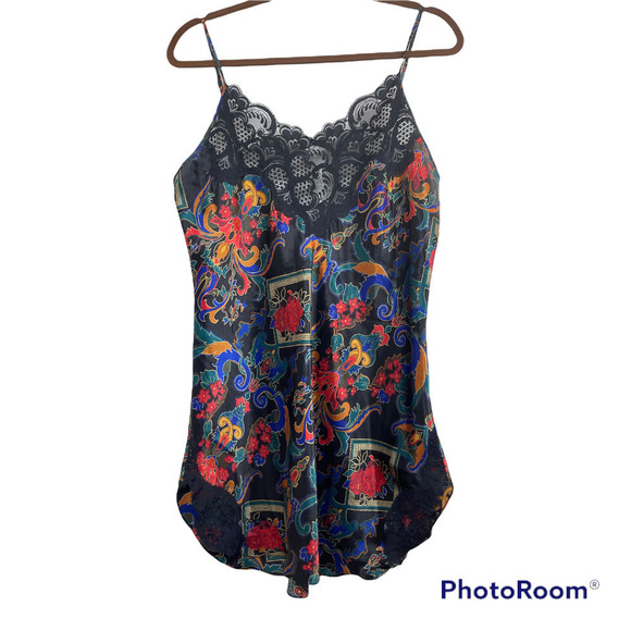 Vintage Golden Label Victoria's Secret CAMISOLE SET Robe and Camisole Sz Large - Picture 2 of 12